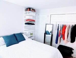 Plenty of storage for clothes and shoes.