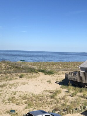 Photo taken from deck...your walk to the beach
