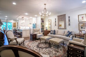 Living Room and Kitchen on main floor 