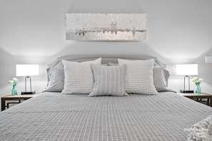 Primary/Master bedroom with king size bed