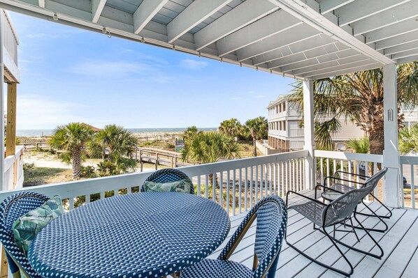 View from the covered deck