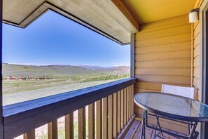 Private Balcony | Mountain Views | Access via Living Room & Bedroom 1