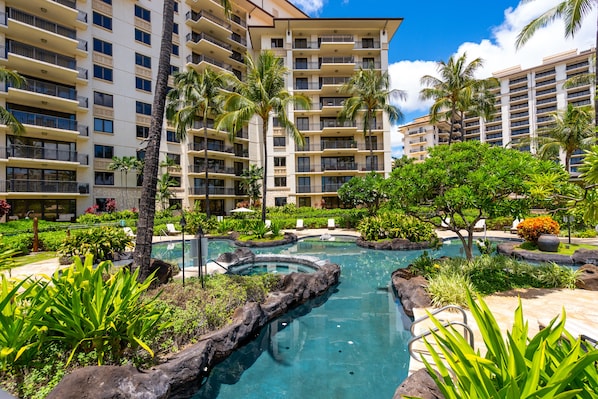 Lazy river and community pool