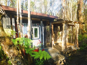 The Okina exterior with Guava tree lanai
