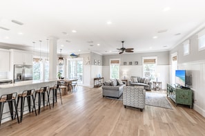 Living Room and Bar Area