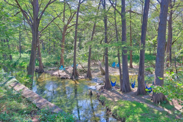 Enjoy the shaded creek access