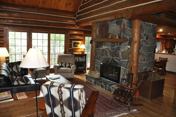 Great Room Stone Fireplace