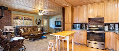 Kitchen and living room