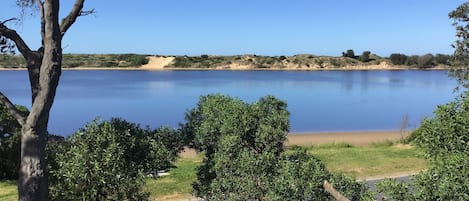 Beautiful views of the water from the deck of Mad on Marlo.