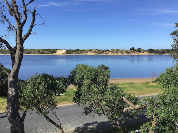 Beautiful views of the water from the deck of Mad on Marlo.