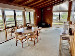 Fantastic views of the water from the dining room.  