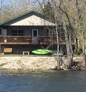 Enjoy the wildlife, hot tub and kayak right from your private deck.