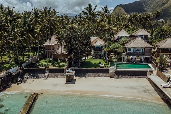 Private beach