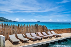 Private beach,Territory of the resort