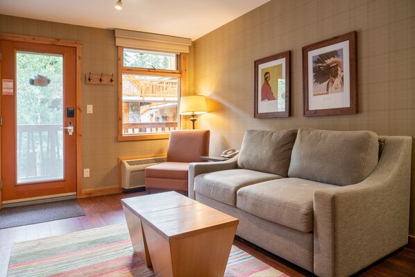 Unwind in this comfortable living area after a fun-filled day
