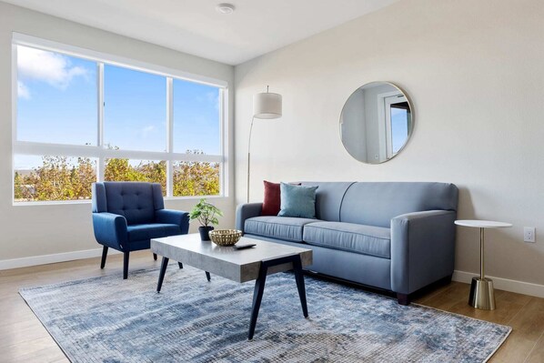 All of our units are one-of-a-kind; decor and floor plan may vary from the photos shown