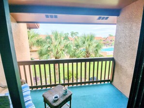 Private balcony off Master bedroom suite.