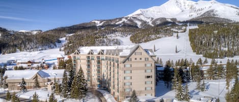 Shoshone building-right in the heart of Big Sky Resort Mountain Village