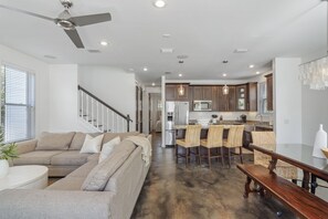 Large open floor plan living area