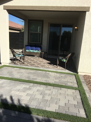 Backyard patio