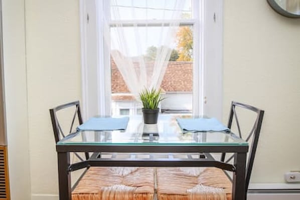 Palmer #4 is the perfect downtown studio apartment for two!
