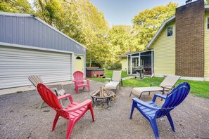 Property Exterior | Fire Pit | Private Hot Tub