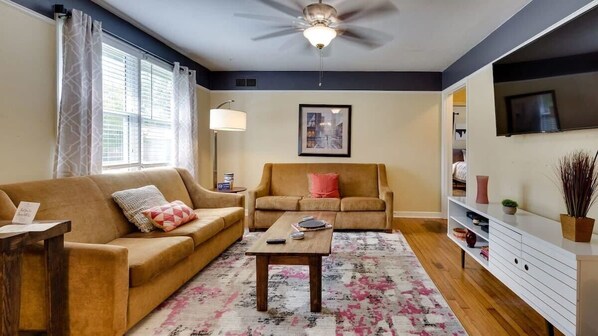 Classic Living Room with Wood Furnitures