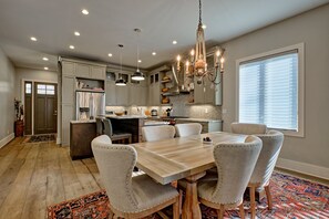First floor dining and kitchen