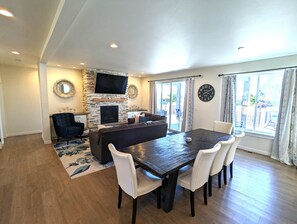 Large dining & open floor plan allows your group to mingle freely!