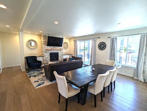 Large dining & open floor plan allows your group to mingle freely!