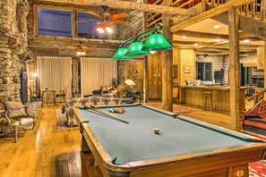 Living Room | Books | Pool Table