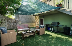 outside
