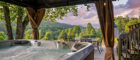 Stunning views from the hot tub!