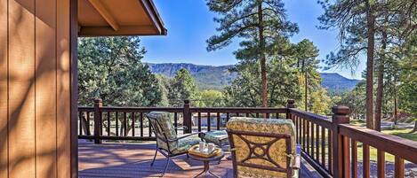 Pine Vacation Rental | 3BR | 3BA | 2 Stories | Stairs Required | 2,000 Sq Ft