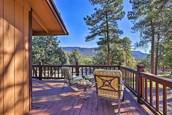 Pine Vacation Rental | 3BR | 3BA | 2 Stories | Stairs Required | 2,000 Sq Ft