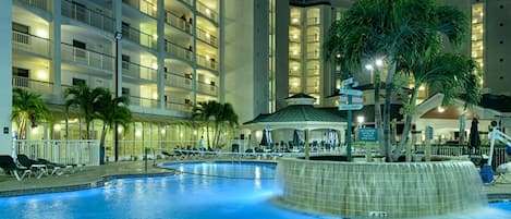 Heated, resort style swimming pool