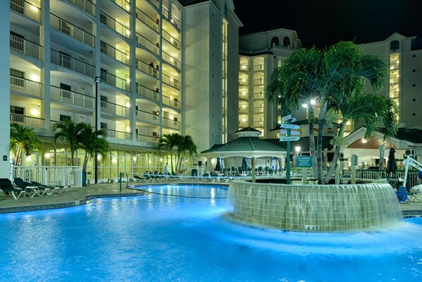 Heated, resort style swimming pool