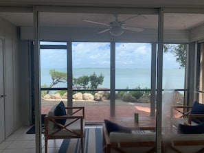 Screened-in patio with a view! 