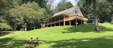 View of the house from the creek