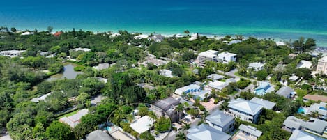 Aerial View of Both Homes