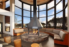 Lobby Fireplace.    Enjoy a drink any day you like and lounge around.  
