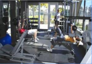 Seascape Village Fitness.  Call to reserve 1-831-708-2323.  Closed on Sundays