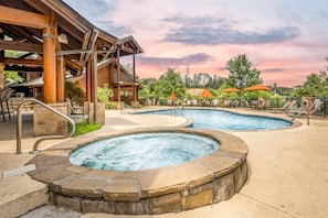 Relax in the Hot Tub and Seasonal Pool after a long day in Pigeon Forge