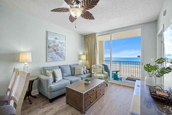 Family room overlooking the amazing ocean and sunsets!