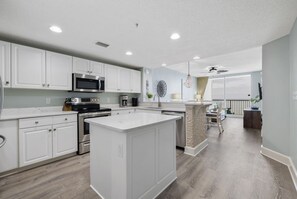 Fully stocked kitchen