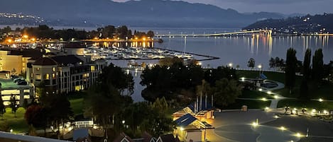 Night view off deck.