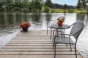 Private dock sitting area 