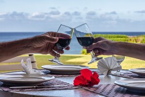 Outdoor dining table for 4