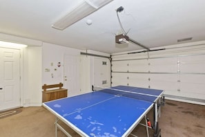 Ping pong in the garage!