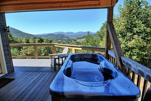 2 Person Hot Tub on Covered Deck